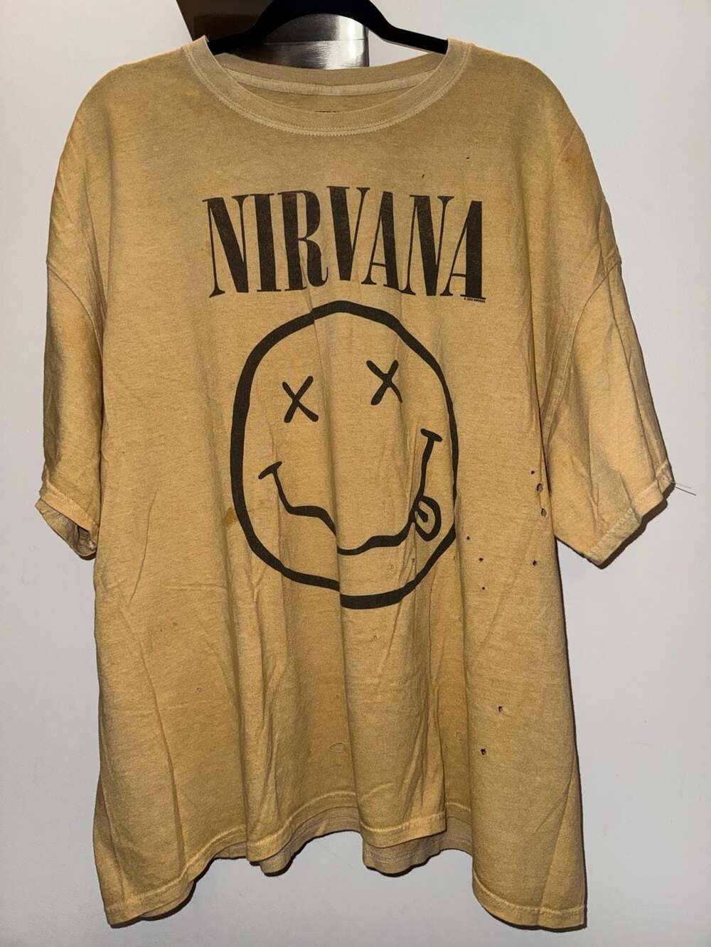 Nirvana Smiley Face Graphic T-Shirt O/S